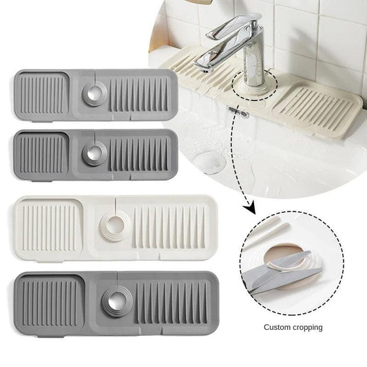 Silicone Faucet Pad Kitchen Gadgets Bathroom Mat Anti-splash Drain Pad Faucet Bottom Waterproof Thickening - SM-SAKB